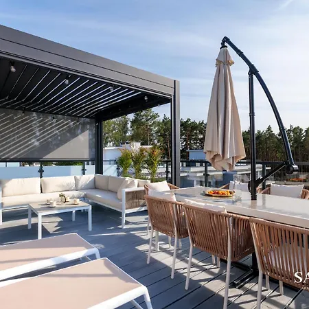 Premium Baltic Lux Z Prywatnym Jacuzzi, Basenem Sannel For Rent