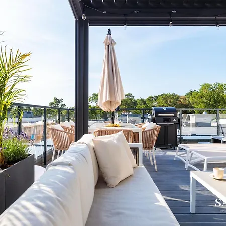 Premium Baltic Lux Z Prywatnym Jacuzzi, Basenem Sannel For Rent Lägenhet