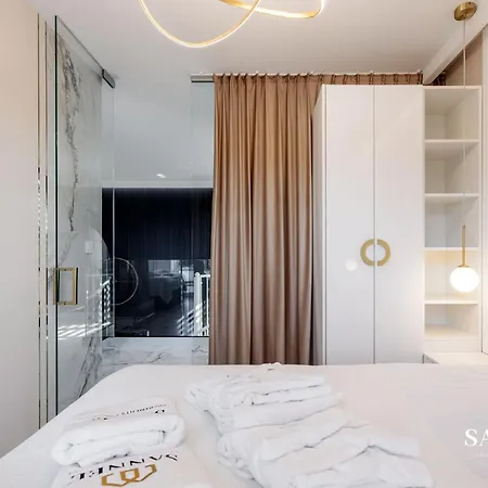 Premium Baltic Lux Z Prywatnym Jacuzzi, Basenem Sannel For Rent Lägenhet