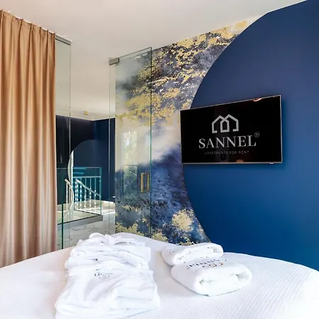 Premium Baltic Lux Z Prywatnym Jacuzzi, Basenem Sannel For Rent Lägenhet *