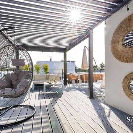 Premium Baltic Lux Z Prywatnym Jacuzzi, Basenem Sannel For Rent Lägenhet Pobierowo