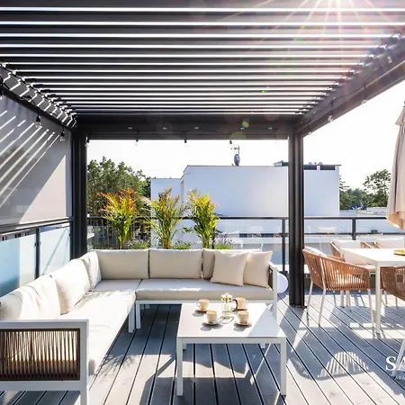 Premium Baltic Lux Z Prywatnym Jacuzzi, Basenem Sannel For Rent Lägenhet *