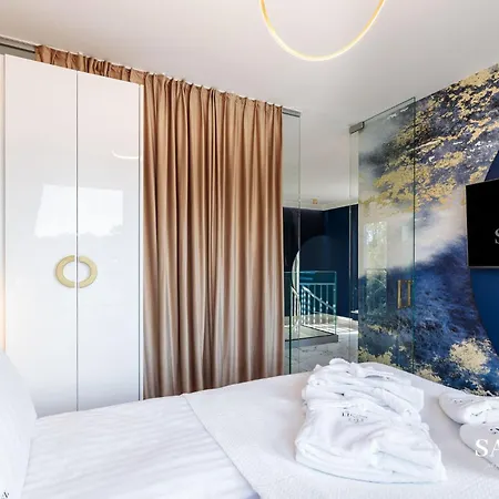 Premium Baltic Lux Z Prywatnym Jacuzzi, Basenem Sannel For Rent Lägenhet *