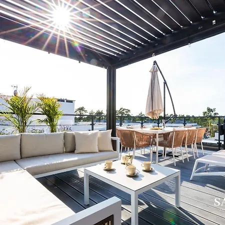 Premium Baltic Lux Z Prywatnym Jacuzzi, Basenem Sannel For Rent Lägenhet