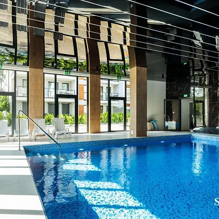 Premium Baltic Lux Z Prywatnym Jacuzzi, Basenem Sannel For Rent Lägenhet Pobierowo